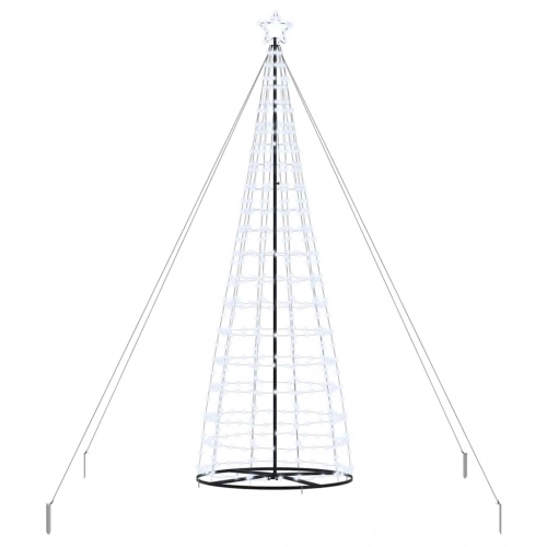 Led Ziemassvētku Koks Su 800 Led Vēsi Balts 400 Cm Dzelzs Vidaxl