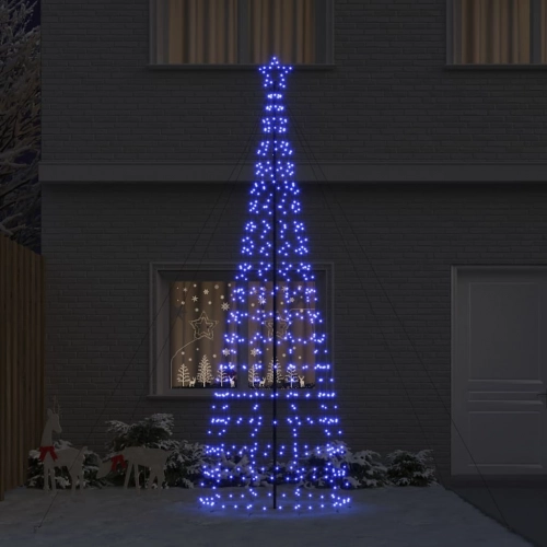 Led Ziemassvētku Koks Su 800 Led Zila 400 Cm Dzelzs Vidaxl