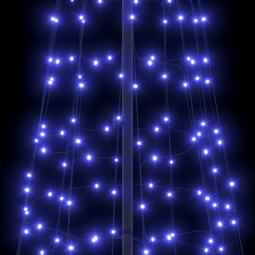Led Ziemassvētku Koks Su 800 Led Zila 400 Cm Dzelzs Vidaxl