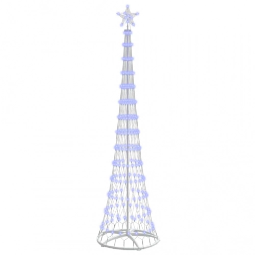 Led Ziemassvētku Koks Zila 138.5 X 138.5 X 399 Cm Metāla Vidaxl