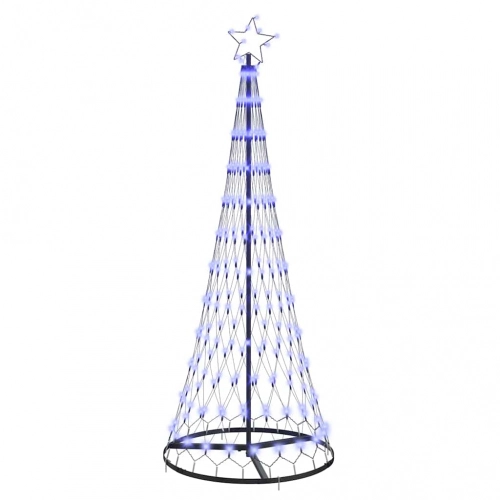 Led Ziemassvētku Koks Zila 138.5 X 138.5 X 399 Cm Metāla Vidaxl