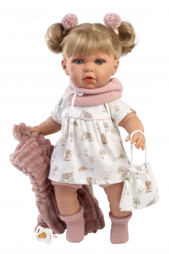 Lelle Julia 42 cm ar mānekli, mīkstais ķermenis Spānija LL42408NM