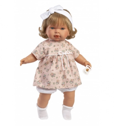 Lelle meitene Carla 42 cm (raud, saka: mama, papa) Spānija LL42164