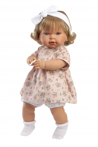 Lelle meitene Carla 42 cm (raud, saka: mama, papa) Spānija LL42164