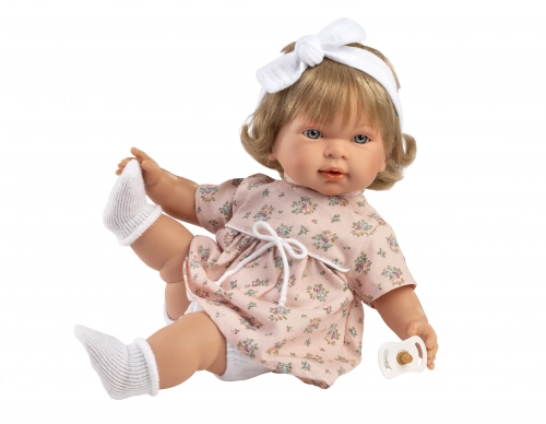 Lelle meitene Carla 42 cm (raud, saka: mama, papa) Spānija LL42164