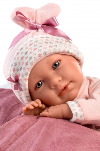 Lelle Mimi 42 cm (raud, runā, ar mānekli, mīkstais ķermenis, lokas rokas un kājas) LL74014