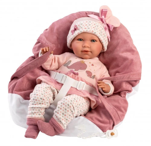 Lelle Mimi 42 cm (raud, runā, ar mānekli, mīkstais ķermenis, lokas rokas un kājas) LL74014