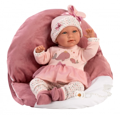 Lelle Mimi 42 cm (raud, runā, ar mānekli, mīkstais ķermenis, lokas rokas un kājas) LL74014