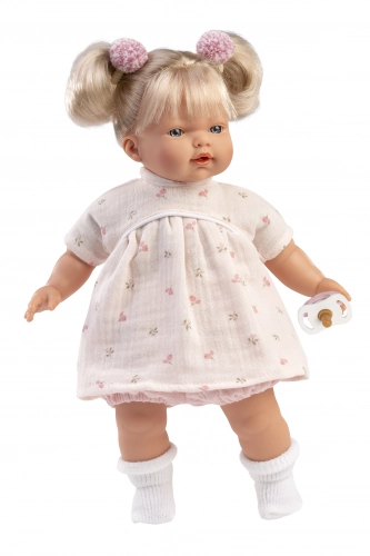 Lelle Roberta 33 cm, raud, runā, ar mānekli, mīkstais ķermenis Spānija LL33162