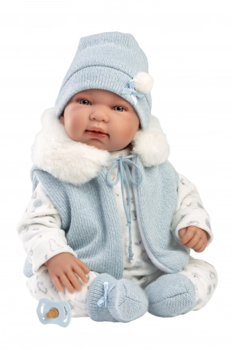 Lelle Tino zēns 44 cm (raud, runā, ar mānekli, mīkstais ķermenis, kustina rokas un kājas) Spānija LL84485