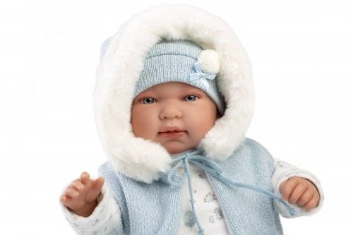 Lelle Tino zēns 44 cm (raud, runā, ar mānekli, mīkstais ķermenis, kustina rokas un kājas) Spānija LL84485