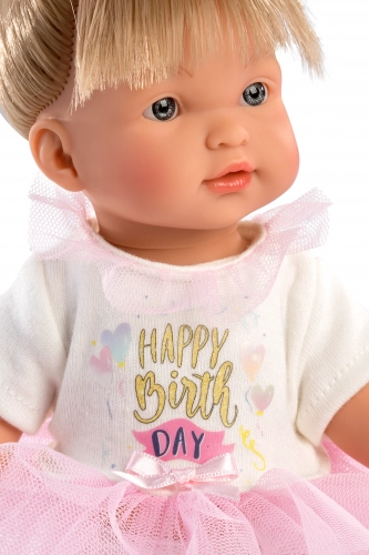 Lelle Valeria Happy Birthday (vinila ķermenis) 28 cm Spānija LL28035