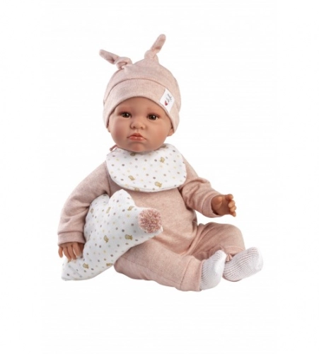 Lelle zīdainis Luna 45 cm (raud, runā, ar mānekli, mīkstais ķermenis) Spānija LL74508