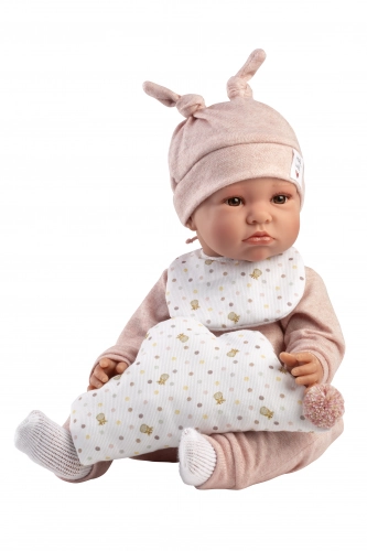Lelle zīdainis Luna 45 cm (raud, runā, ar mānekli, mīkstais ķermenis) Spānija LL74508