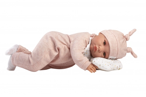 Lelle zīdainis Luna 45 cm (raud, runā, ar mānekli, mīkstais ķermenis) Spānija LL74508