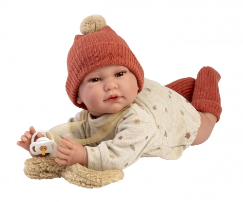 Lelle zīdainis puika Luis 45 cm (raud, runā, ar mānekli, mīkstais ķermenis) Spānija LL74502