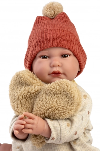 Lelle zīdainis puika Luis 45 cm (raud, runā, ar mānekli, mīkstais ķermenis) Spānija LL74502