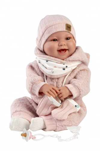 Lelle zidainis Tala 44 cm (smejas, runā, ar mānekli, mīkstais ķermenis) Spānija LL84480