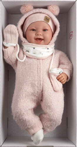 Lelle zidainis Tala 44 cm (smejas, runā, ar mānekli, mīkstais ķermenis) Spānija LL84480