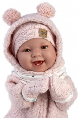 Lelle zidainis Tala 44 cm (smejas, runā, ar mānekli, mīkstais ķermenis) Spānija LL84480