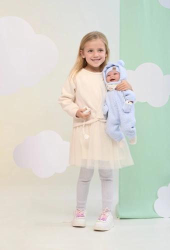 Lelle zidainis Talo 44 cm (smejas, runā, ar mānekli, mīkstais ķermenis) Spānija LL84479
