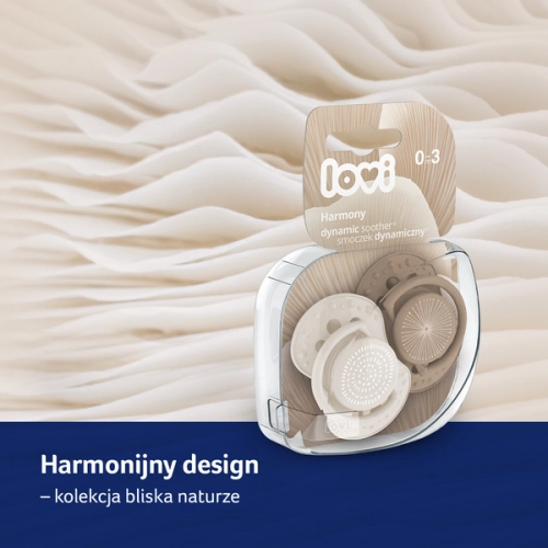 Lovi Harmony Smoczek Silikonowy Dynamiczny 0-3 m 22/905 Girl 2 Szt.