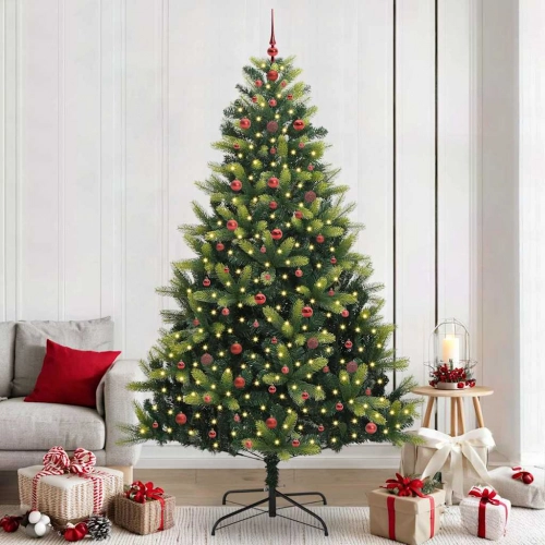 Mākslīgā Eņģu Ziemassvētku Eglīte 300 Led Lampiņas Zaļa 240 Cm Vidaxl