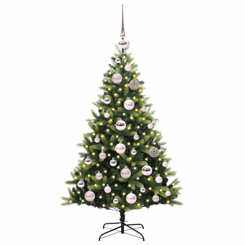 Mākslīgā Izliektā Ziemassvētku Egle Ar 150 Led Gaismām 120 Cm Vidaxl
