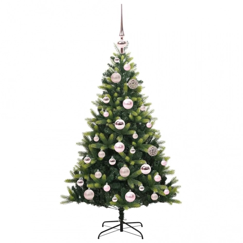Mākslīgā Izliektā Ziemassvētku Egle Ar 150 Led Gaismām 120 Cm Vidaxl