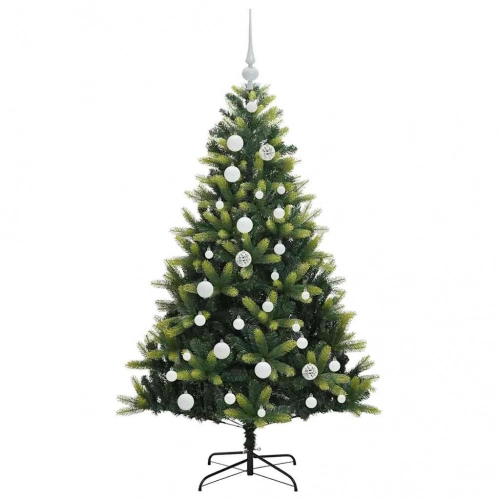 Mākslīgā Izliektā Ziemassvētku Egle Ar 150 Led Gaismām 120 Cm Vidaxl