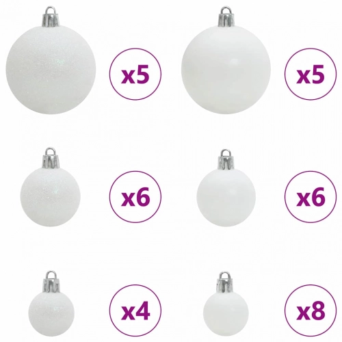 Mākslīgā Izliektā Ziemassvētku Egle Ar 150 Led Gaismām 120 Cm Vidaxl