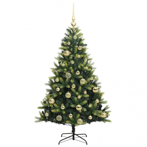Mākslīgā Izliektā Ziemassvētku Egle Ar 150 Led Gaismām 120 Cm Vidaxl