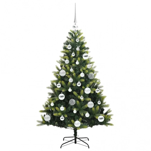 Mākslīgā Izliektā Ziemassvētku Egle Ar 150 Led Gaismām 120 Cm Vidaxl