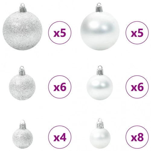Mākslīgā Izliektā Ziemassvētku Egle Ar 150 Led Gaismām 120 Cm Vidaxl