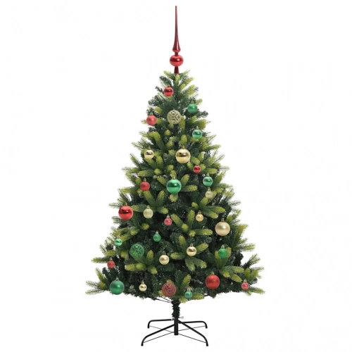 Mākslīgā Izliektā Ziemassvētku Egle Ar 150 Led Gaismām 120 Cm Vidaxl