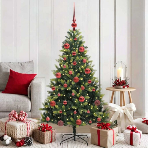 Mākslīgā Izliektā Ziemassvētku Egle Ar 150 Led Gaismām 150 Cm Vidaxl