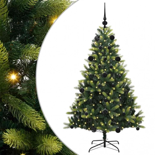 Mākslīgā Izliektā Ziemassvētku Egle Ar 150 Led Gaismām 150 Cm Vidaxl