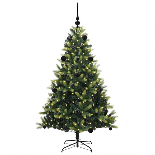 Mākslīgā Izliektā Ziemassvētku Egle Ar 150 Led Gaismām 150 Cm Vidaxl