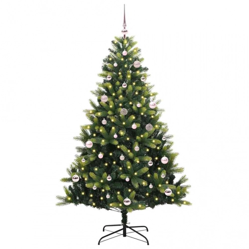 Mākslīgā Izliektā Ziemassvētku Egle Ar 150 Led Gaismām 150 Cm Vidaxl