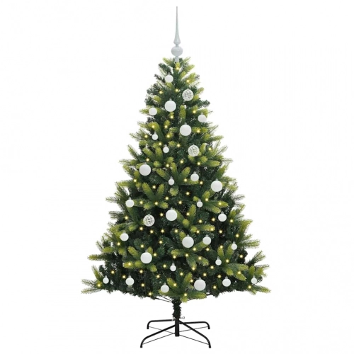 Mākslīgā Izliektā Ziemassvētku Egle Ar 150 Led Gaismām 150 Cm Vidaxl