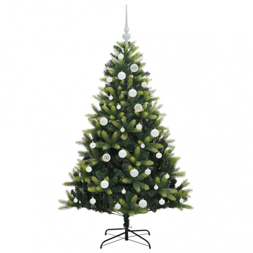 Mākslīgā Izliektā Ziemassvētku Egle Ar 150 Led Gaismām 150 Cm Vidaxl