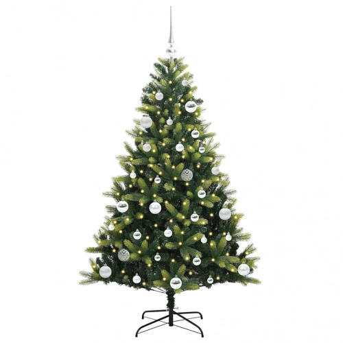 Mākslīgā Izliektā Ziemassvētku Egle Ar 150 Led Gaismām 150 Cm Vidaxl