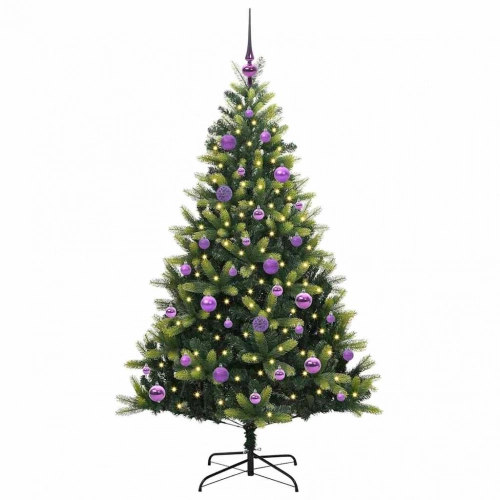 Mākslīgā Izliektā Ziemassvētku Egle Ar 150 Led Gaismām 150 Cm Vidaxl