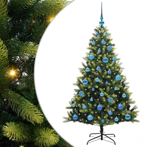 Mākslīgā Izliektā Ziemassvētku Egle Ar 150 Led Gaismām 150 Cm Vidaxl