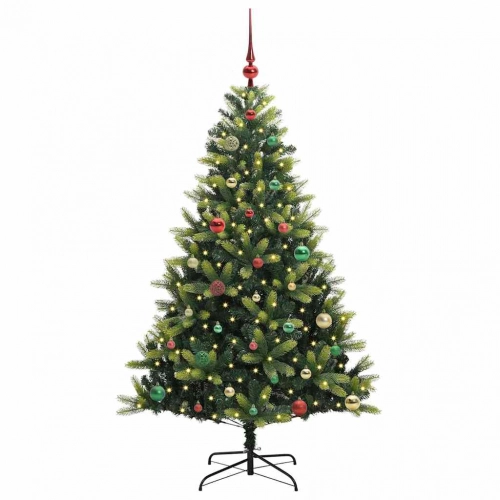 Mākslīgā Izliektā Ziemassvētku Egle Ar 150 Led Gaismām 150 Cm Vidaxl