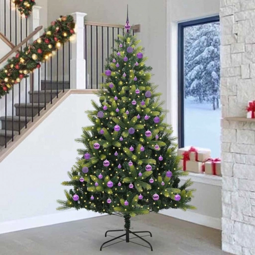 Mākslīgā Locāmā Ziemassvētku Egle Ar 300 Led Lampiņām 240 Cm Vidaxl
