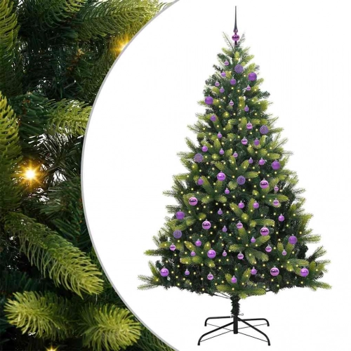 Mākslīgā Locāmā Ziemassvētku Egle Ar 300 Led Lampiņām 240 Cm Vidaxl