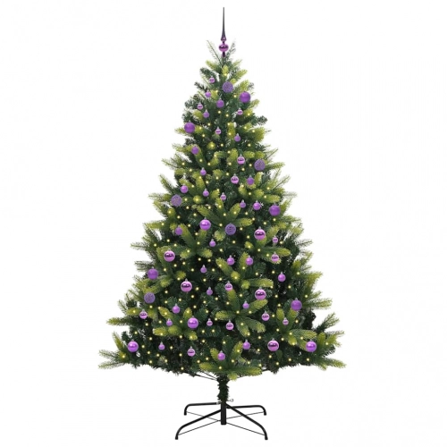 Mākslīgā Locāmā Ziemassvētku Egle Ar 300 Led Lampiņām 240 Cm Vidaxl