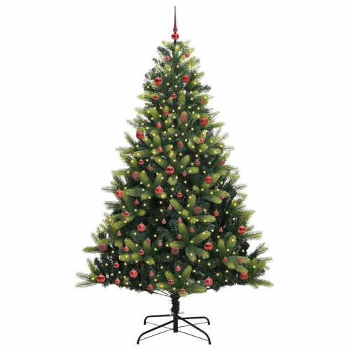 Mākslīgā Locītā Ziemassvētku Egle Ar 300 Led Gaismām 210 Cm Vidaxl