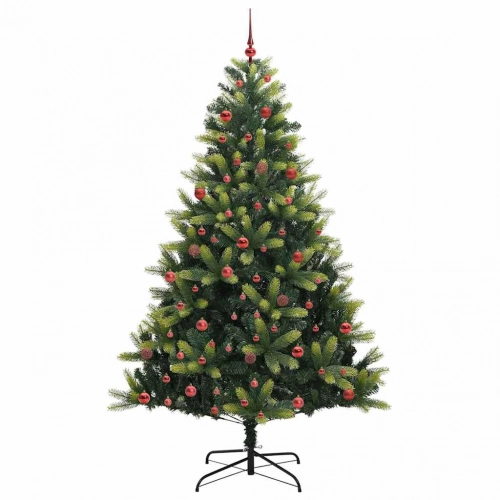 Mākslīgā Locītā Ziemassvētku Egle Ar 300 Led Gaismām 210 Cm Vidaxl